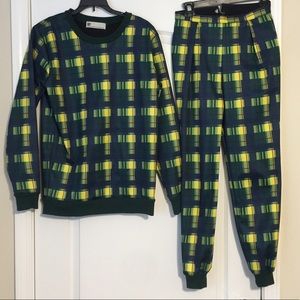 Sly Causal Green Yellow Pattern Set from Japan